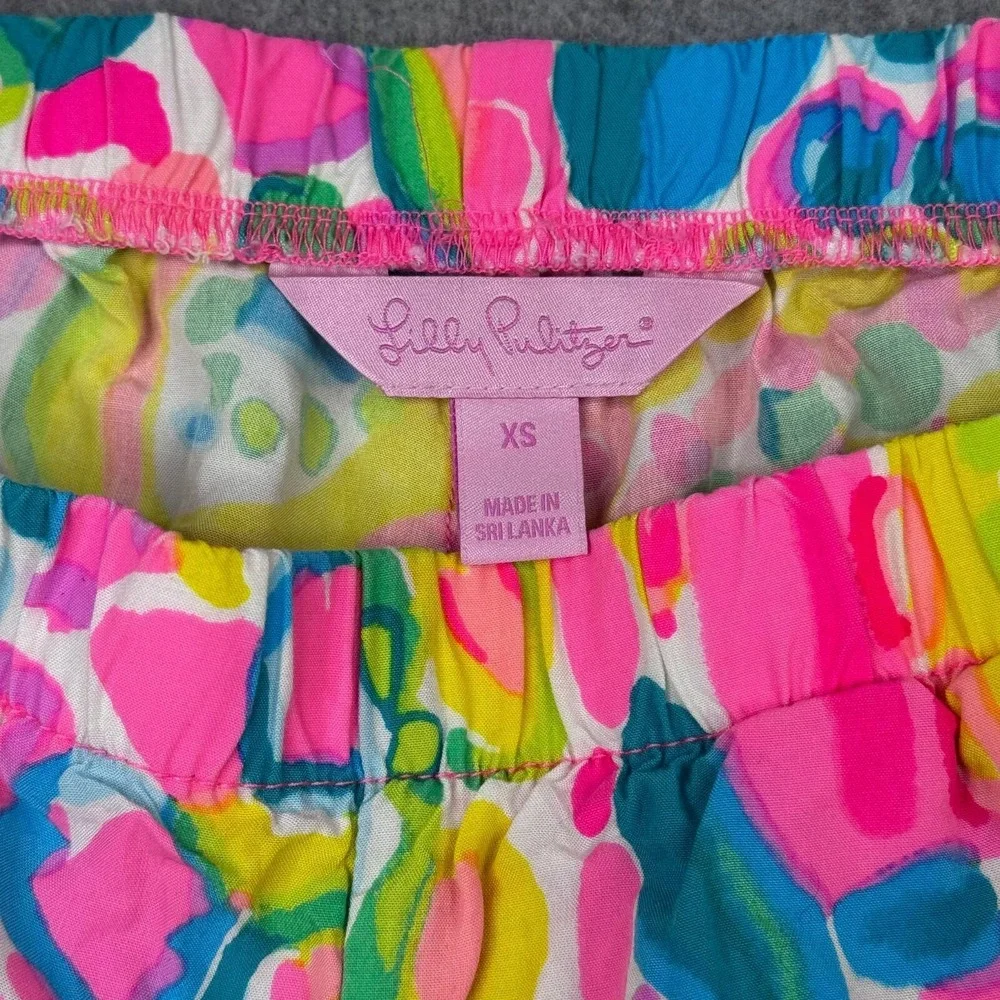 Lilly Pulitzer Womens Size XS Shorts Kya Ruffled‎ Bay Breeze Floral Multicolor